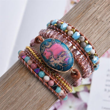 Floral Emperor Jasper Stone Bracelet-Your Soul Place